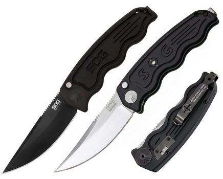 Купите автоматический нож SOG TAC Automatic Satin и Black TiNi (ST01 - ST02) в Москве в нашем интернет-магазине