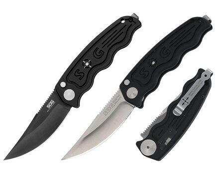 Купите автоматический складной нож SOG-TAC Mini Auto Satin и Black TiNi (ST10 - ST11) в Москве в нашем интернет-магазине