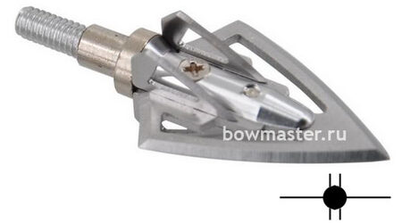 купите Наконечники охотничьи TP235 фиксированные, 100 гран, 6 лезвий (3 шт.) в Москве