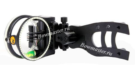 купите Прицел для блочного лука Trophy Ridge - Hit Man 5 micro 0.019  (микрорегулировки, подсветка) в Москве