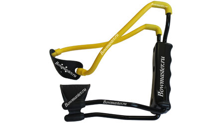 купите Рогатка для детей Man-Kung MK-T1 (черная рукоять, желтая тетива, кистевой упор) в Москве